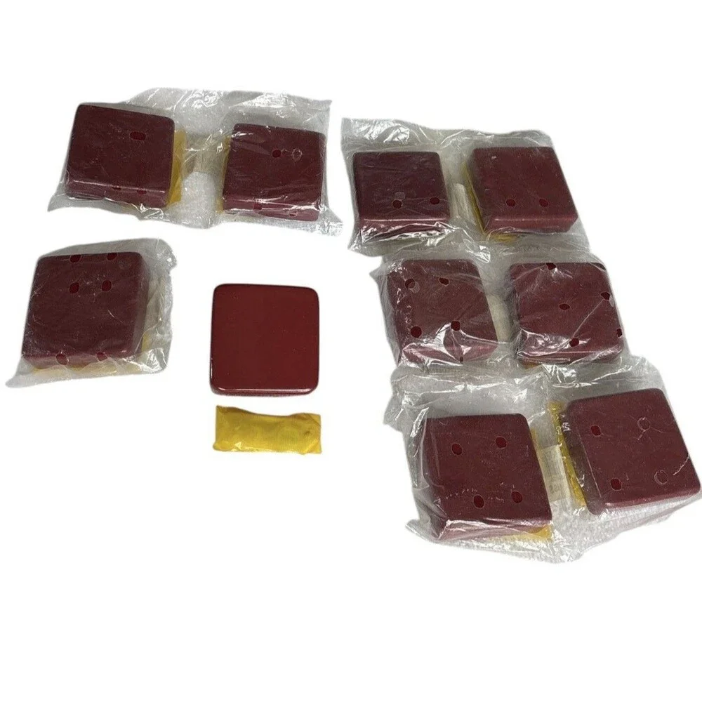Pier 1 Kids Drawer Pulls Knobs 10 Pack Red Wood Square Cabinet Hardware Dresser